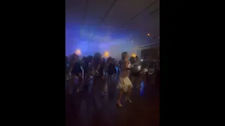 Dallas Cowboy Cheerleaders Dance at a Wedding