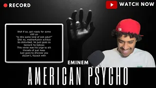 NEW EMINEM REACTION | FIRST TIME HEARING D12 - "American Psycho" (Lyrics)