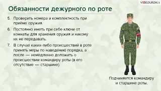 Суточный наряд  Общие положения  Обязанности дежурного и дневального по роте