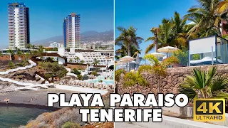 PLAYA PARAISO 🌞 Costa Adeje Tenerife Spain 🇪🇸 | Walking Tour [4K UHD]