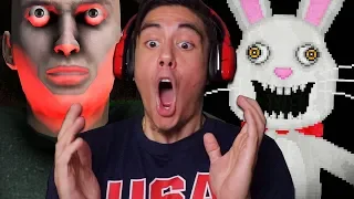 4 SCARY GAMES WITH JUMPSCARES SO WHACK IT HURTS MY SOUL | Free Random Games