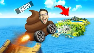 SALTO TUTTA LA MAPPA CON I VEICOLI PIÙ STUPIDI DI GTA 5! (MOD)