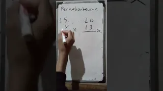 cara perkalian bersusun #shortsmatematika #perkalian