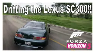 Drifting around the parking lot in Forza Horizon 5!! Drift Build Lexus SC300!!