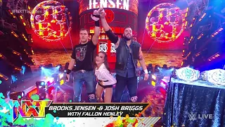 Brooks Jensen & Josh Briggs Entrance (With Fallon Henley) - NXT: April 12/2022