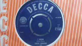 Popcorn - CHICK GRAHAM & COASTERS - I Know - DECCA F 11859 UK 1964 Male Group Dancer