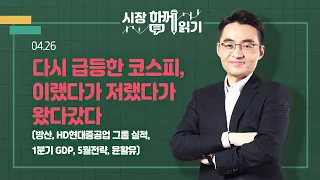 [시장함께읽기] 4월 26일, 다시 급등한 코스피, 이랬다가 저랬다가 왔다갔다(방산, HD현대중공업 그룹 실적, 1분기 GDP, 5월전략, 윤활유)