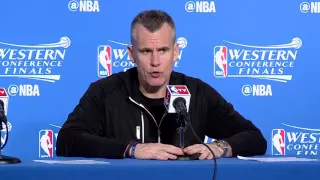 Billy Donovan Postgame Interview   Thunder vs Warriors   Game 2   May 18, 2016   2016 NBA Playoffs