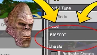 Minecraft "BIGFOOT" World (Finding Sasquatch in this Minecraft Seed)