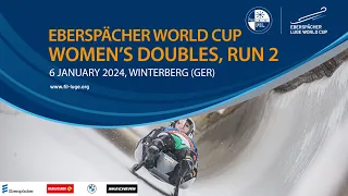RELIVE - Women's Doubles Run 2 | EBERSPÄCHER Luge World Cup - Winterberg (GER)