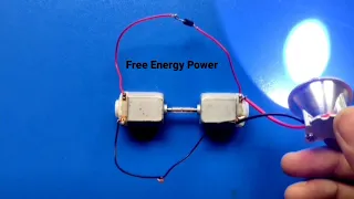 How to make free energy generator with two DC motor.