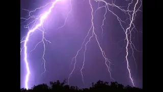 10 Hours Meditation music: Thunderstorm with Pan Flute and harp