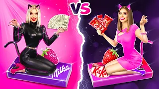 Good Girl VS Bad Girl CHALLENGE! Funny Struggles of the girls life by RATATA COOL!