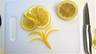 Flower LEMON Garnish Idea