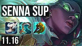 SENNA & Tristana vs ZYRA & Karthus (SUPPORT) | 2/0/15, 800+ games | EUW Master | v11.16