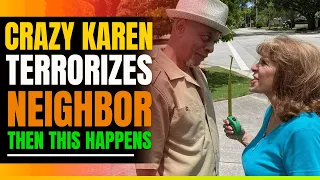 Crazy Karen Terrorizes Black Man in Her Wealthy Neighborhood