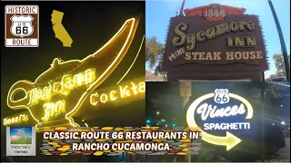 Classic Route 66 restaurants in Rancho Cucamonga, California