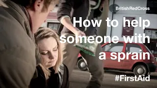 Helping someone who has strains and sprains #FirstAid #PowerOfKindness