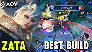 AOV : ZATA GAMEPLAY | BEST BUILD - ARENA OF VALOR LIÊNQUÂNMOBILE ROV COT 傳說對決