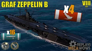 Graf Zeppelin B 4 Kills & 97k Damage | World of Warships Gameplay