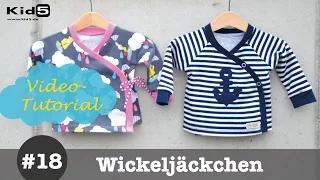 Wickeljäckchen für Babys selber nähen  -  DIY-Näh-Tutorial