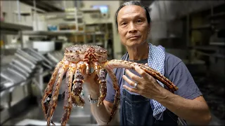 Iron Chef Dad Cooks Massive King Crab.