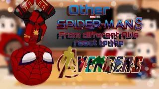 🕸🕷Other spider-mans from different AUs react to the Avengers |{ORIGINAL?}| {| gacha club |}🕷🕸