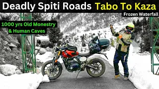 Winter Spiti Ride on Triumph Scrambler 400X  - Tabo To Frozen Kaza