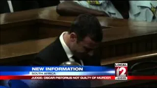 Judge: Pistorius can't be found guilty of