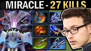 Slardar Dota Gameplay Miracle with 27 Kills and Moon Shard