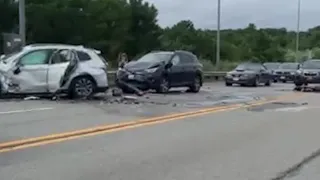 Multi-vehicle crash snarls Cape Cod-bound traffic