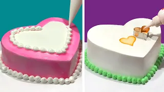 TOP 5 HEART Cake Decorating Ideas for Your Love | Most Satisfying Heart Cake Decorating Tutorials