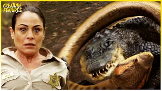 Anaconda Constricts The Giant Crocodile | Lake Placid vs. Anaconda | Creature Features