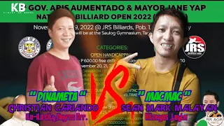 MONEY GAME: Sean Mark " MACMAC "Malayan VS. Christian " DINAMETA " GARIANDO | 10Balls | Race to 10