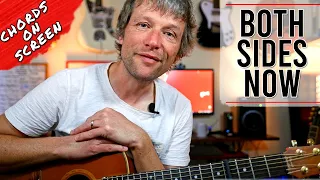 Both Sides Now Guitar Lesson | Joni Mitchell | Chart on Screen