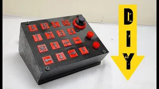 DIY BUTTON BOX  for PC | 3D printed with Backlight