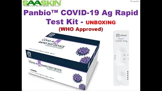 Abbott PANBIO™ COVID 19 Ag RAPID TEST KIT  - UNBOXING