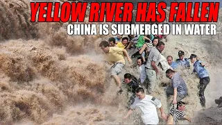 China is submerged in water! 40,800 were relocated as The Yellow River has fallen | three gorges dam