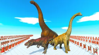 Dinosaurs VS Ancient Humans - Animal Revolt Battle Simulator