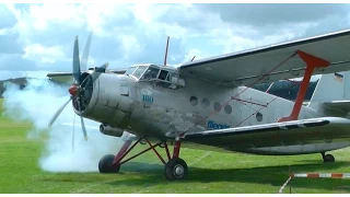 Antonov AN-2 ~ Takeoff and Landing from Cockpit and outside