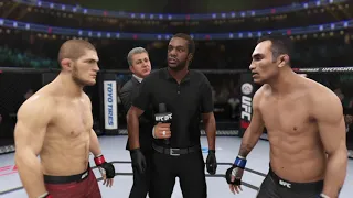 ПЕРВОЕ ПОРАЖЕНИЕ ХАБИБА. Khabib Nurmagomedov vs Tony Ferguson. UFC 3