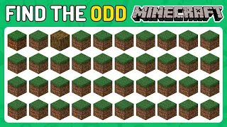 Find The ODD One OUT - MINECRAFT Edition 2024 🤖🎮🧩 | Emoji Quiz Challenge | Steve, Blocks, Potions