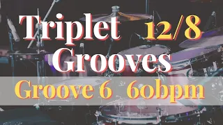 Aspire Drum Student Book 1 • Pg17, 12/8 Triplet Feel, Ex6, 60bpm