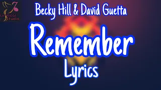 Becky Hill & David Guetta's Remember /Lyritical Studio