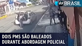 Dois PMs são baleados durante abordagem policial | SBT Brasil (01/06/23)