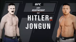 EA Sports UFC 3 - ADOLF HITLER vs KIM JONG-UN - Gameplay (HD) [1080p60FPS]