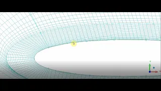 2D Mesh around airfoil NACA0012 ICEMCFD