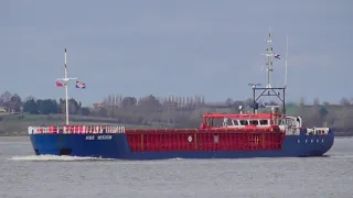 Coaster H&S WISDOM outbound from port of ipswich 27/2/24
