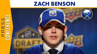 Zach Benson After Being Drafted 13th Overall By Buffalo Sabres In 2023 NHL Draft