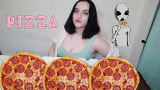 🍕 Pizza Margherita | MUKBANG |გემრიელი პიცა